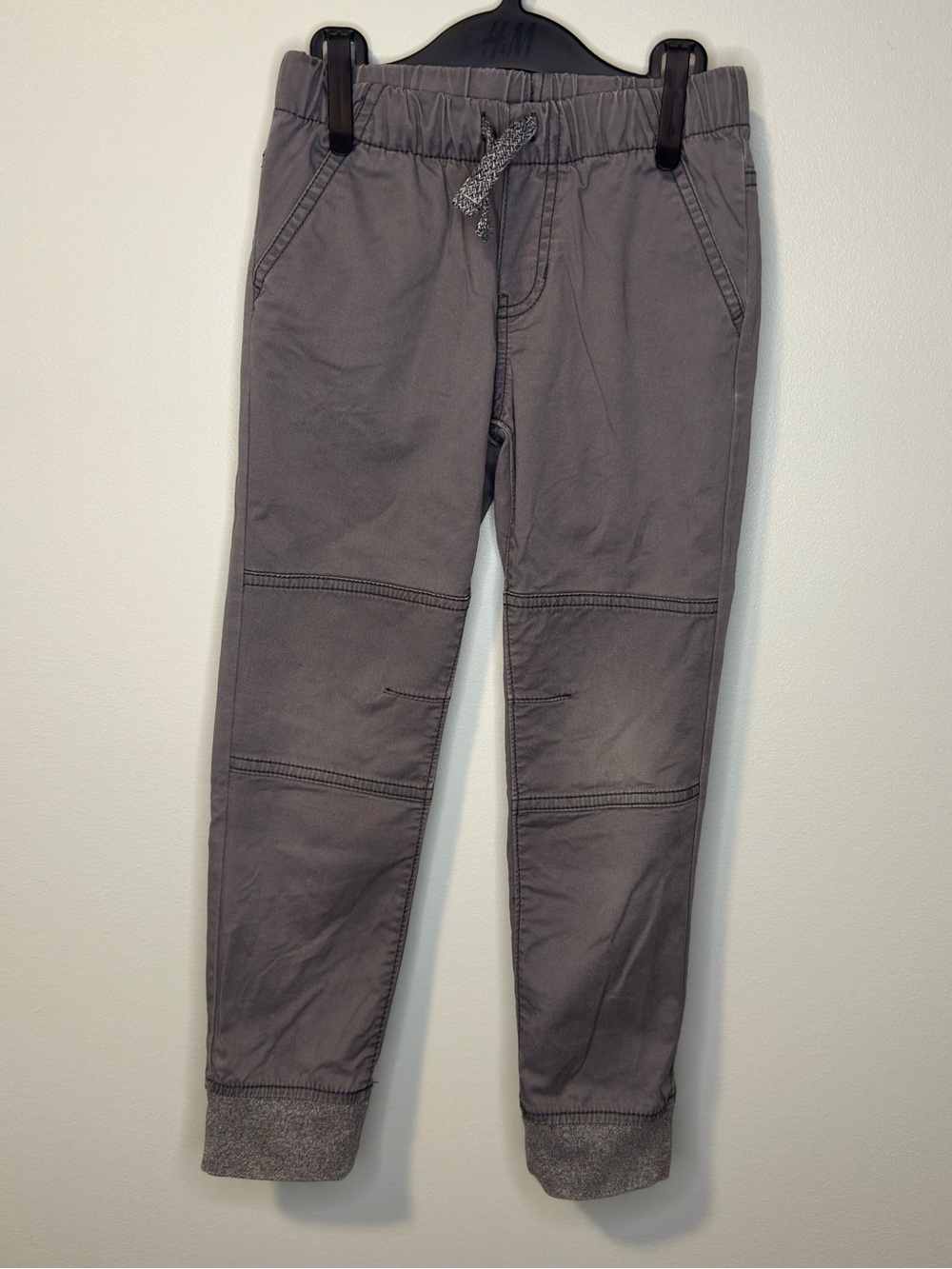 Cat & Jack Kids Stretch Moto Jogger Pants Gray Drawstring